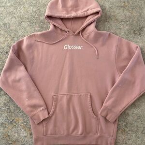 Pink Glossier hoodie